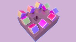Marching Cubes trippy, motion-graphics, blender