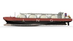 LNG Gas Carrier Ship gas, tanker, carrier, lng