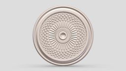 Classic Ceiling Medallion 56 kit, room, exterior, element, ceiling, architectural, ornament, molding, cornice, classic, medallion, gothic, bash, decor, corbel, details, rosette, classical, kitbash, finishes, pilaster, cartouche, acanthus, 3d, design, house, home, decoration, interior, temple