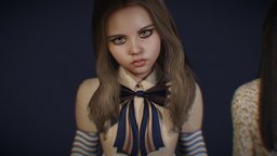 M3GAN V.1 body, film, anatomy, doll, mannequin, cyborg, android, woman, megan, girl, blender, blender3d, female, robot, rigged, m3gan