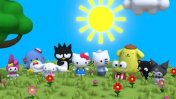 Hello Kitty and Friends cat, cute, hello, kitty, frog, penguin, pink, my, melody, kawaii, tux, hellokitty, tuxedo, keroppi, pom, pompom, maru, sanrio, pompompurin, purin, mymelody, kuromi, cinnamoroll, chococat, tuxedosam, cinnamorollsanrio, badtzmaru, badtz