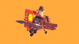 Flying Cow cow, sam, duckworth, rustlers, character, plane, space