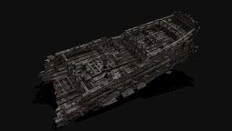 Shipwreck abandoned, uv, underwater, shipwreck, wreck, shipping, wrecked, eevee, underwater-archaeology, 3d, blender, vehicle, ship, cycles
