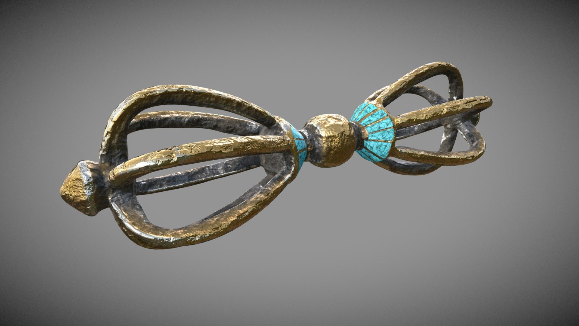 Buddhist Ritual Object - Buy Royalty Free 3D model by Francesco Coldesina (@topfrank2013) 3d model