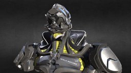 Mecha_03 sculpt, uv, tesla, blender3dmodel, science-fiction, substancepainter, substance, low_poly, blender, lowpoly, blender3d, scifi, sport, sculpture