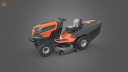 Lawn Tractor grass, garden, tools, mower, lawnmower, cutting, gardening, lawn, husqvarna, lawn-mower, vehicle, grass-cutter