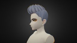 Anime Hair 4 hair, haircut, anime3d, hairstyle, animesword, anime-character, stylized, gensinimapct