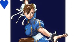 Chun-Li Tatsunoko vs Capcom Street Fighter fanart, heart, artwork, cookie, rino, high-poly, queen, popular, powerful, illustration, krita, streetfighter, chunli, artstation, chun-li, fanart3d, stylizedcharacter, modeling, blender, blender3d, stylized, blue, shinkiro