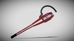 hedsetMA_red💮📷 headset, cyber, cyberpunk, headphones, vrchat, vroid, vroidstudio