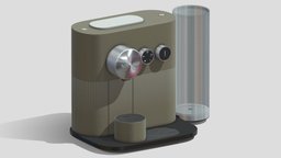 Nespresso Expert coffee machine nespresso, coffee, espresso, advertising, interiordesign, coffeemachine, photogrammetry, 3dmodel, sketchfab, highpoly, kitchenappliance, 3dscenery, productvisualization