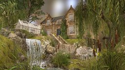 DAE Diorama dae, trees, landscape, cat, cottage, garden, river, lake, diorama, greenhouse, vespa, props, scooter, english, waterfall, goose, digitalartsandentertainment, 3d1, daehowest, willow, low-poly-model, landscape-architecture, alder, howestdae, willowtree, maya, lowpoly, house, home, grandmas, grandmas-house, 3d1assignment, howest2022-2023, dae2022-2023, english-cottage