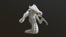 Hydralisk Pose Preview WIP zerg, to, scale, wip, hydra, starcraft, alien, hydralisk, brood, xiaorobear, sc, creature, monster, war