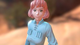 Nausicaa nausicaa, miyazaki, feminist, girl, cartoon, pbr, anime, japanese