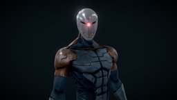 Gray Fox from Metal Gear Solid videogame, ninja, snake, cyborg, metalgear, videogamecharacter, solidsnake, grayfox, character, martinelli, ulderico
