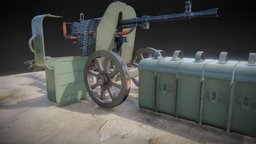 SG-43 Goryunov ww2, mounted, machine, sovient, sg-43, gun, sg43