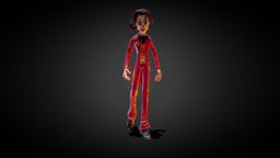 Joker Guasón Joaquin Phoenix stylize 3d model batman, phoenix, joker, guason, animated-rigged, gameasset, joaquin
