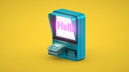 ATM 🏧 Cartoon 3D money, atm, deposit, banknote, cartoon, 3d