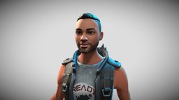 Will Smith. Ready Player Me full-body avatar avatar, rigging, gaming, cyberpunk, vr, ar, mixamo, game-ready, game-asset, malecharacter, freemodel, military, free, human, rigged