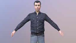 MAN 24 -WITH 250 ANIMATIONS base, mesh, boy, people, basemesh, tattoo, beard, young, realistic, old, movie, gents, mens, men, animations, tattoed, character, cartoon, game, 3dsmax, man, animated, human, male, rigged, guy, mayarigged