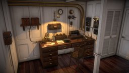 Titanics Marconi VR Room office, room, titanic, wireless, telegraph, telecomunications, marconi, ship, history