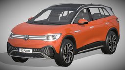Volkswagen ID6 CROZZ 2022 wheel, green, modern, power, wheels, suv, european, drive, luxury, 4x4, speed, battery, vw, asia, china, asian, volkswagen, hybrid, offroad, family, germany, realistic, id, comfort, crossover, contemporary, prestige, ecologic, awd, progressive, allterrain, vehicle, design, car, electric, 2022, id6, id6x, crozz