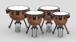 Yamaha Percussion Timpani TP-3300 Series drum, kit, music, scene, room, violin, instrument, guitar, set, sound, musical, yamaha, clarinet, acoustic, play, vr, ar, horn, trumpet, brass, trombone, percussion, saxophone, cello, cornet, tuba, euphonium, viola, stringed, asset, game, 3d, design, piano, electric, bassoon