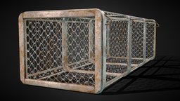 Reptile Cage cage, crocodile, reptile, chain, marmoset, alligator, unrealengine, substancepainter, maya, hardsurface, gameasset, gameready