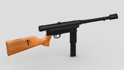 Halcon M-1943 rifle, grenade, assault, high, soldier, revolver, army, handgun, carbine, generic, semi, long, submachine, defense, equipment, firearm, vr, bullpup, ar, firearms, automatic, machine, battle, pistol, sniper, launcher, personal, semi-automatic, weapon, asset, game, 3d, low, poly, military, shotgun, gun, gear, war, "light", "multiple-barrel"