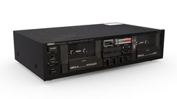Cassette Deck (Yamaha KX-202) music, tape, device, sound, retro, yamaha, stereo, electronics, deck, audio, player, appliance, mono, entertainment, sleek, cassette, tapedeck, musicplayer, audiophile, design, surroundsound, cassettedeck, kassettendeck, kassette, kx202, yamahacassettedeck