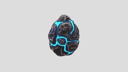 DragonEgg egg, baked, marmosettoolbag, zbrush-sculpt, blender3, substancepainter, 3d, lowpoly, zbrush, dragon
