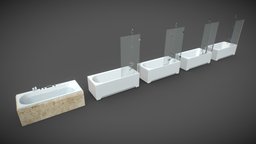 Bath Ravak City scene, room, modern, bathroom, vray, luxury, bath, shower, toilet, wc, tub, photoreal, carpet, bidet, sanitary, lavatory, architecture, design, textured, interior