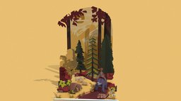 Jungle book baloo, mowgli, junglebook, sketchfab, marvelmanogna, storybookchallenge