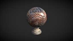 Fortune teller Mineral Crystal Ball stairs, future, crystal, fortune, marble, gem, teller, statue, gems, minerals, witchcraft, barocco, mineral, antiques, telling, glass, witch, stone, decoration, sculpture, interior, ball, shpere, scrying, ineral