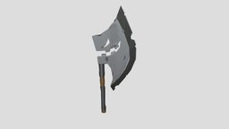 Horseless Headless Horsemanns Headtaker video-games, maya3d, props-game, modeling-maya, 3d-asset, maya, modeling, model