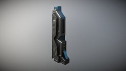 Sci-fi Building metal, game, lowpoly, sci-fi, structure, building
