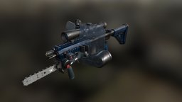 AR Redneck Survival saw, rifle, scope, redneck, survival, ar15, ar, gopro, chainsaw, ar-15, flashlight, bosch, goproherosession, reddot, addons, weapon, gun, shield, zombie