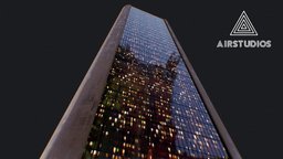 Low Poly skyscraper, sci-fi-building, coruscant, skyscrapers, sci-fi-buildings, sci-fi, futuristic, city, futuristic-city, coruscant-building, coruscant-buildings, sci-fi-skyscraper