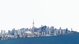 The CN Tower, skyline skyline, exterior