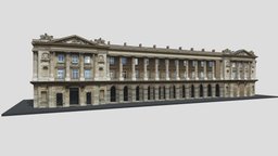Typical Parisian Apartment Building 36 france, paris, cafe, vray, hotel, restaurant, photorealistic, urban, apartment, town, typical, parisian, architecture, game, 3d, poly, house, city, building, street, shop