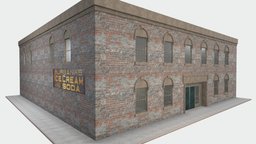 City Building Downtown abandoned, brick, vintage, business, old, downtown, citystreet, architecture, city, building, factory