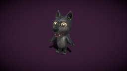 Cartoon Black Wolf Animated 3D Model beast, toon, wild, mammal, predator, wild-beast, cartoon-character, stylized-wolf, canis-lupus, cartoon, creature, animal, stylized, animated, wolf, rigged, cartoon-wolf, bipedal-wolf, cartoon-black-wolf, stylized-black-wolf, black-wolf