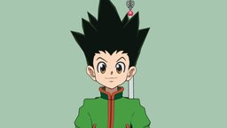 HxH fanart, hunterxhunter, blender, anime