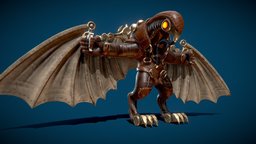Songbird steampunk, bird, punk, bioshock, cyborg, infinite, song, songbird, bigdaddy, bioshock2, bioshockinfinite, gameart, steam, robot