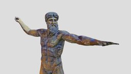 Greek statue pose, 3d-scan, university, zeus, god, collection, reconstruction, uk, 3dscanning, cambridge, statue, poseidon, human-body, anatomy-reference, classical-era, ancient-greece, plaster-cast, photogrammetry, art, archaeology, sculpture, war, museum-collection