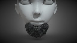 Facial Hair Cards Style 9 hair, warrior, viking, realtime, barber, beard, african, afro, facial, cards, mustache, curly, wig, haircut, hairstyle, character, game, man, realtimecharacter, frizzy