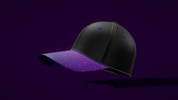 Cap hat, cap, metaverse, lowpoly, clothing, noai