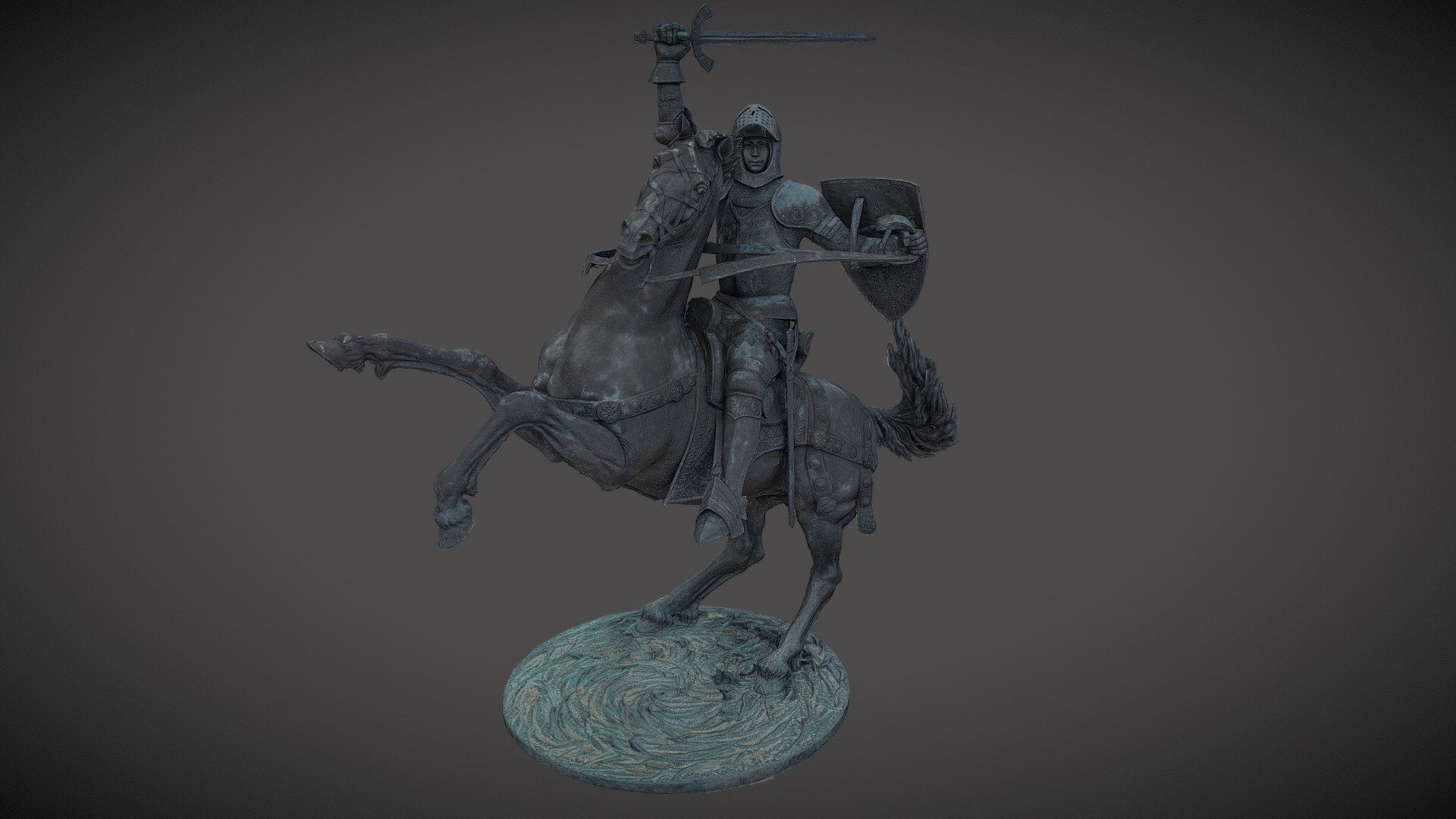 Sculpture &ldquo;Warrior of freedom