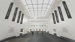 Art Exhibition: Rauch, Larraz, Tuymans & Schutz exhibit, painting, exhibition, gallery, museum, show, minimalist, ai, rauch, schutz, art, stable-diffusion, larraz, tuymans