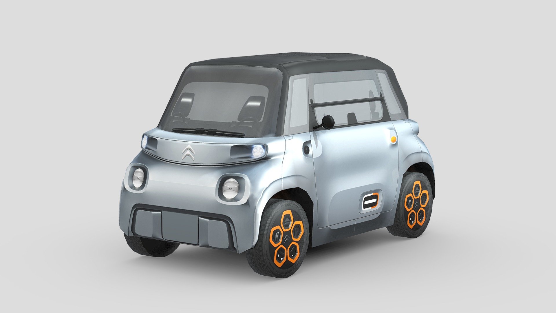 Buckle up and join the ride with our incredible 3D model car! With few polygons, it’s light, flexible, and realistic. High-quality textures bring it to life. Effortlessly integrate it into any project and let your creativity soar. Get ready for a thrilling journey!

If you love this 3d model and curious about how it’s done, visit our tutorial here: 
https://www.slowpoly.com/l/course unlock the technique, tool and trick to crafting this detailed-looking low poly car now! - Citroen Ami - Buy Royalty Free 3D model by slowpoly 3d model