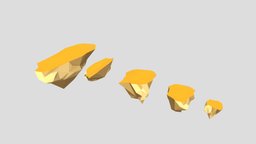 low poly environment landscape kit, landscape, toon, land, assets, set, rocks, lowpoly, low, poly, polygon